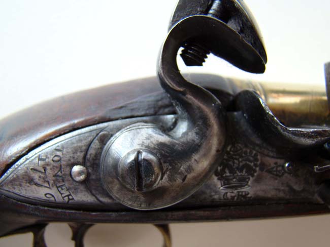 A British brass barreled blunderbuss pistol by William Jover dated 1776 — image 2